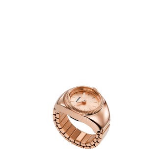 Montre quartz Femme Watch ring Doré rose