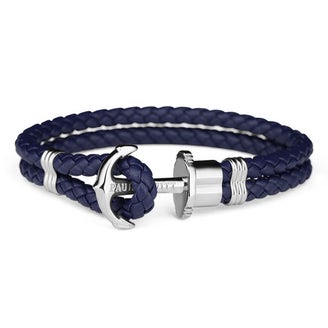 Bracelet Mixte Phrep Argenté, Bleu